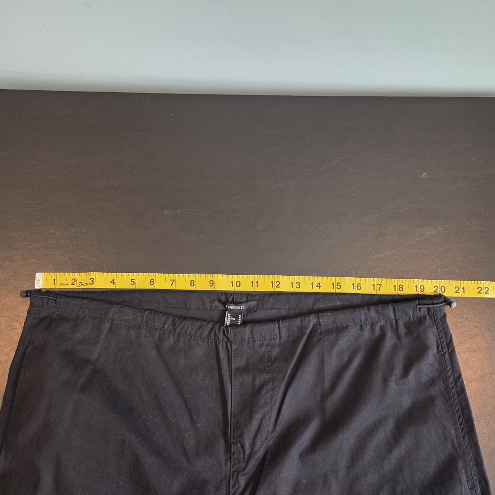 Forever 21 Black Jogger Pants Drawstring Cropped Medium New With Tags - Picture 9 of 15